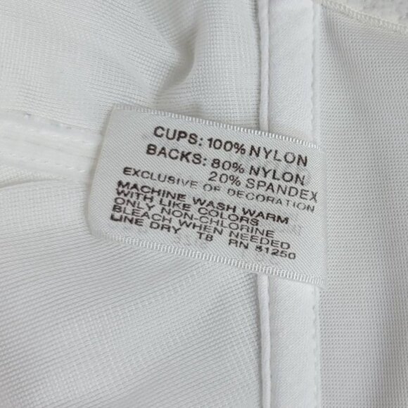 Dandy By Youthcraft Wireless Bra White 44C Adj Full Coverage Lined Unpadded VTG - Picture 9 of 9